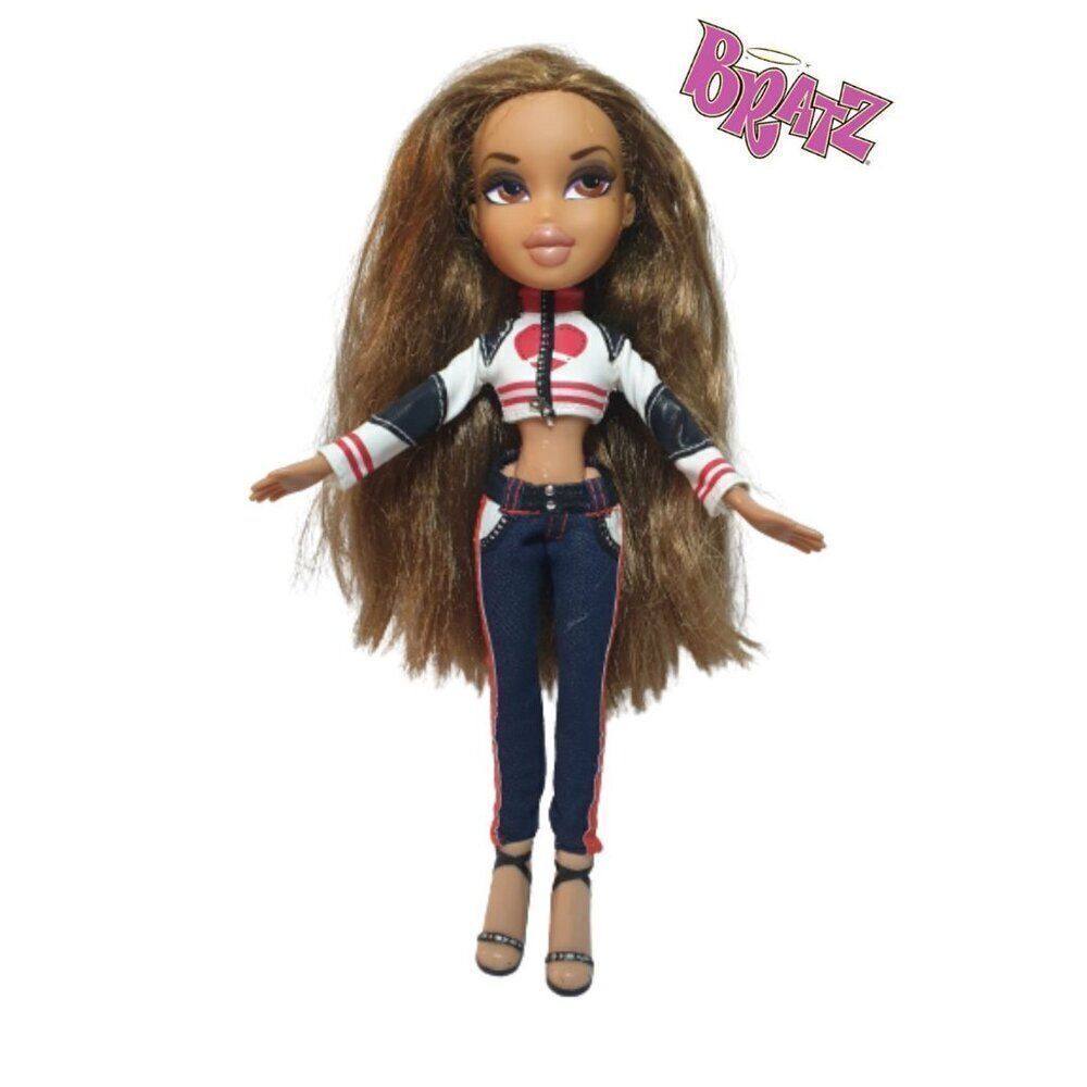 Vintage Bratz Yasmin Doll With Long Brown Hair & Athletic Outfit Collectible Toy